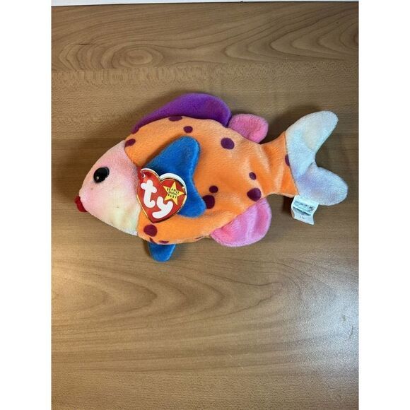 TY Beanie Baby - LIPS the Fish - Picture 1 of 8